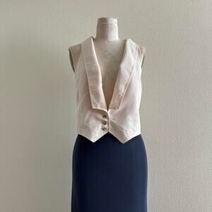 Pins and needles cream waistcoat